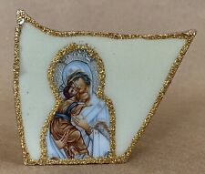 Holy Mary & Jesus Icon Granite Decorative Collectible Rare Display Figure picture