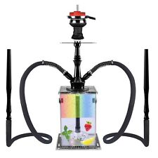 Hookah Set Hookahs 2 Hose Modern Cube Acrylic Hookah with Silicone Hookah Bow... picture