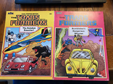 Lot Of 2 Vintage Transformers Coloring Books 1985 Unused Brand New. picture