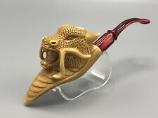 Large Dragon Pipe Handmade  Block Meerschaum-NEW With Custom Made CASE#1776 picture