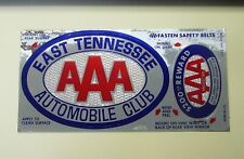 VINTAGE AAA Motor Club EAST TENNESSEE Car Decal Reflect Stickers   UNUSED picture
