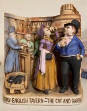 VINTAGE  1975 HAAS BROS BOORDS CAT & BARREL TAVERN WHISKEY DECANTER picture