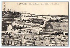 1926 Buildings Temples Road at Mount of Olives Jerusalem Israel Postcard picture