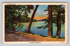Conneaut Lake PA-Pennsylvania, Scenic Lake Views, Antique Vintage c1946 Postcard picture