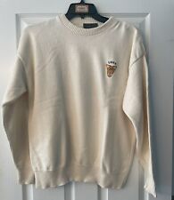Vintage Naval Academy Sweater Size Large With USNA Logo Cream Color picture