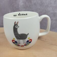 No Drama Llama Opal House Target Coffee Mug Tea Cup White Alpaca Porcelain Clean picture