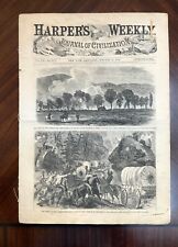 Vintage Harper's Weekly 31 Oct 1863. Sioux War, Lincoln Proclamation, Chicamauga picture