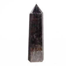912g Natural Fireworks Stone Obelisk Quartz Tower Crystal Wand Point Healing picture