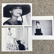 Vintage Audrey Hepburn Breakfast at Tiffany's/Sabrina- 11 x 8.5 Photos 3x-B & W picture