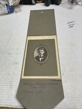 Antique c1900s LARGE Cabinet Card Handsome Dapper Man Wearing Suit picture