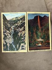 Yosemite National Park Postcards Lot Of 2 Unposted Linen picture