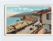 Postcard Coast Highway Castle Rock near Santa Monica California USA picture