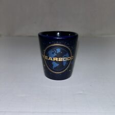 Vintage Y2K  Shot Glass New Years 2000 Galaxy With Gold Trim Planet EUC picture
