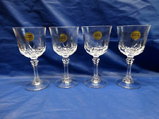 4 VTG Cristal D'Arques Genuine Lead Crystal Stemware Wine Goblets France NOS picture