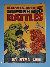 MARVEL'S GREATEST SUPERHERO BATTLES (Stan Lee; 1978 Softcover Comic) picture