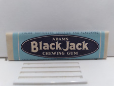 Vtg 1940's American Chicle Chewing Gum Wrapper Unopened Stick Adams Black Jack picture