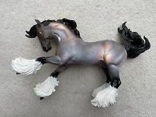 OOAK Stunning Custom Breyer Horse Bay Roan Gypsy Vanner Stallion Draft picture