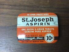 Vintage St. Joseph Aspirin Tin With New Desigh From Dec. 1947 picture