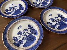Set Of 4 Royal Doulton Booths Real Old Willow Plate TC1126 1981 picture