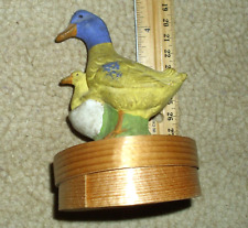 Antique  GERMAN COMPO MACHE DUCK & DUCKLING candy  container picture
