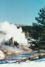Yellowstone In Winter FOUND PHOTOGRAPH Original Color Snapshot VINTAGE 95 12 S picture