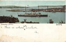 Postcard Queenstown Harbour Co Cork Undivided Posted 1900s Ireland picture