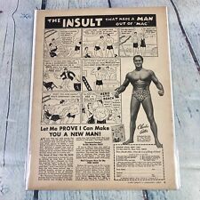 Vintage 1967 Print Ad Charles Atlas Muscles Comic Strip Magazine Page Paper picture