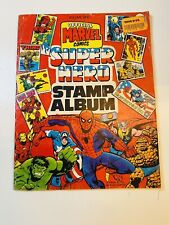 Official Marvel Super Hero Stamp Album With Stamps (near complete) 1976 picture