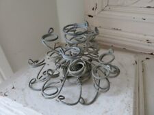 FABULOUS RARE Old Vintage Metal FLOWER FROG Wire Coils Holders picture