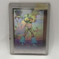 1992 Impel DC Comics Cosmic Holograms #DCH3 Deathstroke Card EX+/NM Series 1 picture