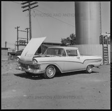 LOT OF 7 1957 FORD RANCHERO DUO TONE ORIG MEDIUM FORMAT B&W NEGATIVES 1950S picture