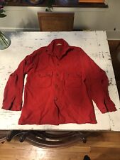 Vtg 60s 70s Boy Scouts Of America Official Red Wool Blend Jacket L ? Thrashed picture