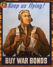 Keep Us Flying Buy War Bonds - Poster - Metal Sign 11 x 14 picture