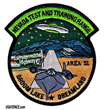 NEVADA TEST & TRANING RANGE-NTTR-AREA 51-GROOM LAKE-DOD USAF-Nellis AFB-PATCH picture