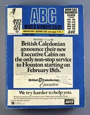 ABC WORLD AIRWAYS GUIDE MARCH 1980 AIRLINE TIMETABLE PART TWO BLUE BOOK BCAL JAT picture