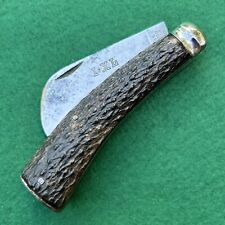 Antique I*XL WOSTENHOLM Stag Hawkbill Pruner Pocket Knife Sheffield picture