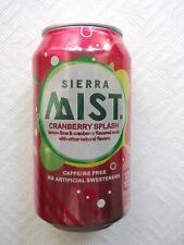 SIERRA MIST CRANBERRY SPLASH 2015 USA PEPSICO empty can top opened 355ml picture