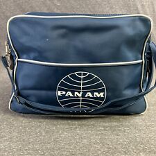 Pan Am Airlines Carry On Bag Shoulder StrapMade Vintage 70’s Luggage Cary Bag picture