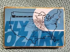 Vintage Ozark Airlines Aviation Playing Cards - United States Map  picture