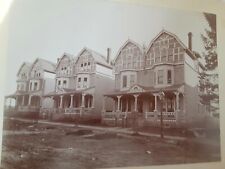  ORIGINAL c1897 8x10 mounted photograph West Philadelphia ? Pennsylvania houses picture