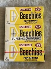 Vintage BEECH-NUT PEPPERMINT BEECHIES GUM  Lot Of 6 Packs  Unopened  NOS picture