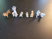 Vintage Wade England 7 English Whimsies Rhino, Elephant, Squirrel, Dogs And More picture