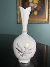 VTG Lenox 1930 - 1953 Ivory Bud Vase w Gold Trim 8
