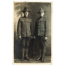 Oregon WW1 Soldiers RPPC Postcard c1914 Military Men in Uniform Real Photo B3485 picture