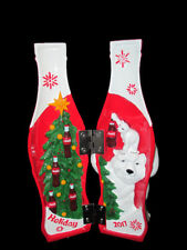 Coca-Cola 2017 Holiday Christmas Hinged Collectible Bottle Polar Bears Limited  picture