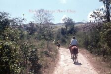 Vtg 1968 Photo 35mm Slide Jamaica Horse ride on the Trails m88 picture
