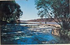 Great Falls Montana Giant Springs Old Truck Camper People Vintage Postcard c1960 picture