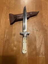 Vintage KCW Small Folding Bowie Knife 5 1/2 In Blade 10 In Overall picture