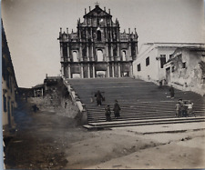 Macau, Ruins of St. Paul, Vintage Print, ca.1900 Vintage Print D� picture