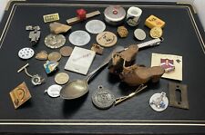 Vintage junk drawer lot items advertising Smalls Older As Shown Lot#4041 picture